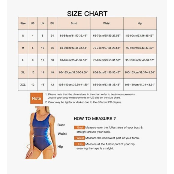 Women's One Piece Swim Dress Wrap Swimsuits Tummy Control Cutout V Neck Size L - Picture 7 of 7